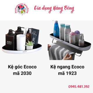 Kệ ngang hoặc kệ góc nhà tắm, nhà bếp Ecoco chính hãng cao cấp, đồ gia dụng thông minh