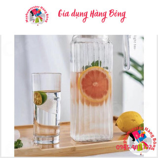 (HÀNG ĐẸP) Bình thủy tinh tăm 1000ml màu hổ phách hoặc trắng
