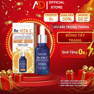Serum vitamin c Floslek, tinh chất dưỡng da mặt, giảm thâm mụn 30ml Chính hãng
