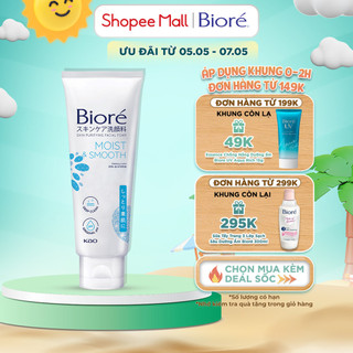 Sữa Rửa Mặt Thanh Lọc - Dưỡng Ẩm & Mịn Da Biore 100g