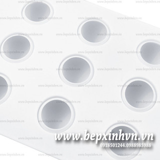Khuôn silicon trắng 15 tròn đứng