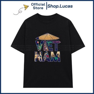 Áo Thun In Chữ VIỆT NAM NÓN LÁ Du Lịch Hè Unisex Nam Nữ HU
