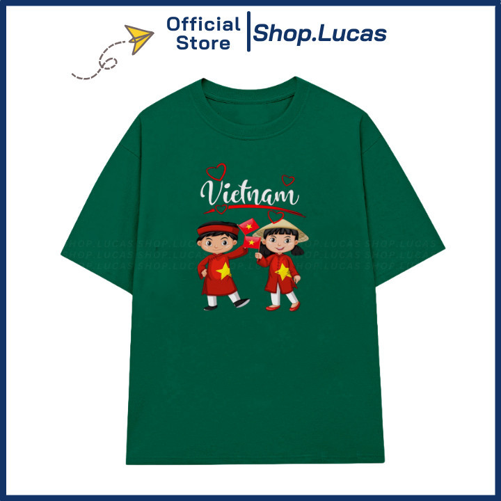 Áo Thun In Chữ Du Lịch Việt Nam Áo Phông Mùa Hè Áo Nhóm Áo Lớp Đôi Cặp Unisex Nam Nữ UT