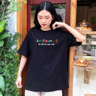 Áo thun AI CHÊ MÌNH CH.Ử.I vải cotton oversize tay lỡ form rộng TA