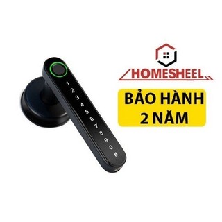 Khóa cửa vân tay tròn dành cho cửa gỗ thông minh Homesheel C1 USA_Chính hãng