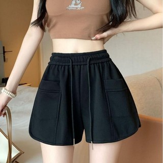 quần short nữ,quần đùi nữ thể thao vải da cá thiết kế lưng chun dây rút co giãn vát viền cá tính