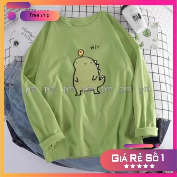 [Freeship]Áo khủng long Hi tay dài