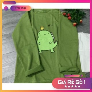 [Freeship]Áo khủng long Hi tay dài