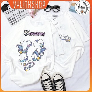 Áo Thun UNISEX SMILING - HEYYOU Phông Cotton Hình Xương Unicorn Vải Mát Co Giãn