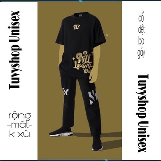 Áo thun nam nữ cổ tròn form rộng⚜️FREESHIP⚜️ ÁO THUN UNISEX SMILING - SLY