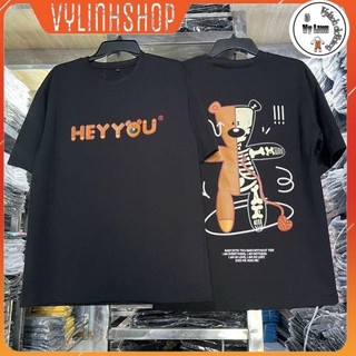 🔥FREESHIP🔥  Áo Thun Tay Lỡ HEYYOU GẤU Nam/Nữ form unisex (Ảnh thật)
