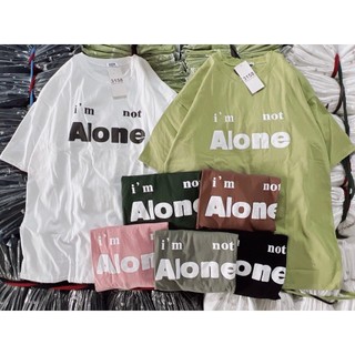 Áo Thun Tay Lỡ in hình chữ alone Nam Nữ form unisex nhiều màu sắc from rộng hottrend cotton cực mát