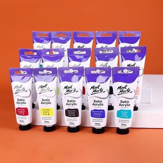 Màu Acrylic Satin Mont Marte Cao Cấp 75ml - Mont Marte Satin Acrylic Paint