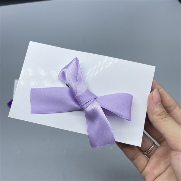 Kẹp nơ cài tóc màu tím nhạt - SET 2 CÁI