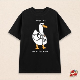 Áo Thun Nam Nữ Local Brand Trust me I'm a Ducktor mặc đi bệnh viện | Áo Vớ Vẩn | Cotton HU