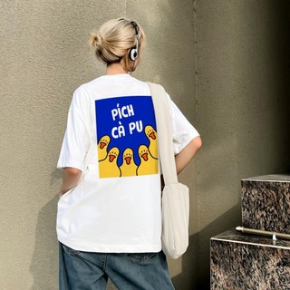 Áo thun PÍCH CÀ PU Basic Tee phông nam nữ tay lỡ NA