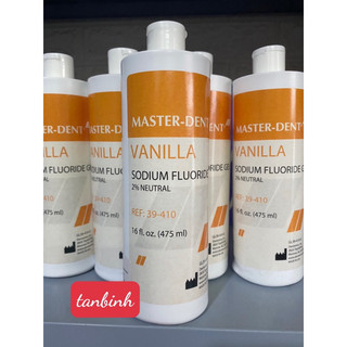  Gel ngậm fluor trung tính Master Dent 2% Sodium fluor và 2% Neutral hương Vanilla ngừa sâu răng giảm ê buốt 475ml 