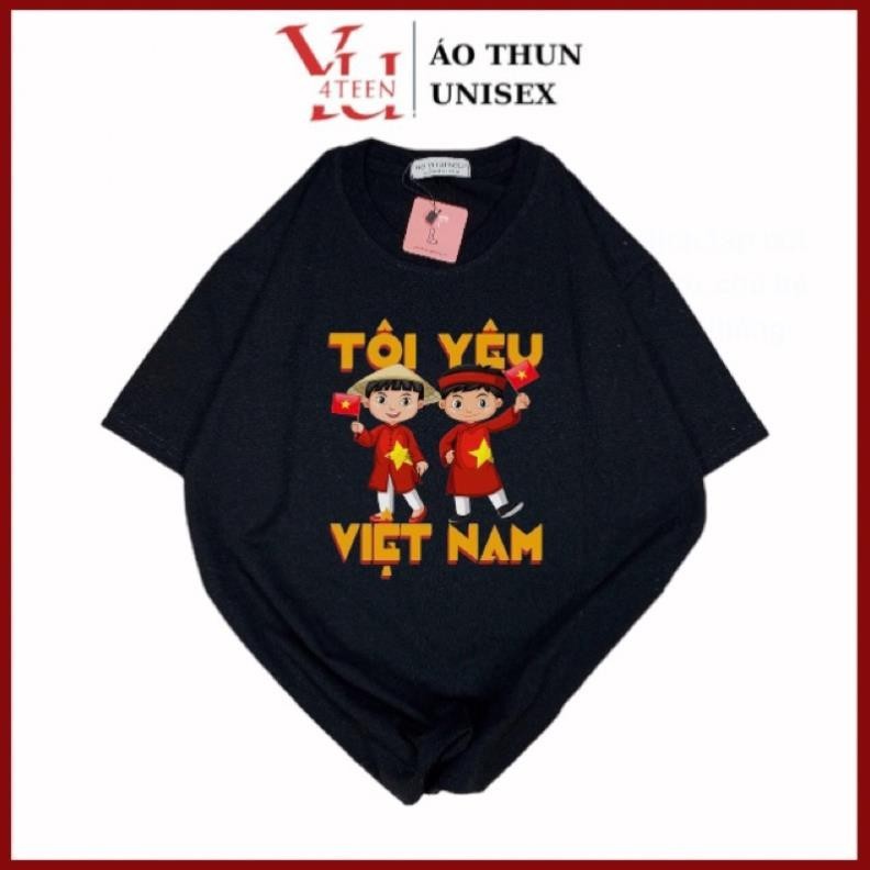 Áo Thun PHÔNG NAM NỮ UNISEX in Decal TÔI YÊU VIỆT NAM VIETNAM UT