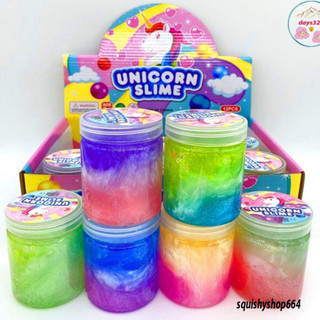Slime lọ trụ 3 màu dải ngân hà galaxy slam cực đẹp 120ML đồ chơi squishy