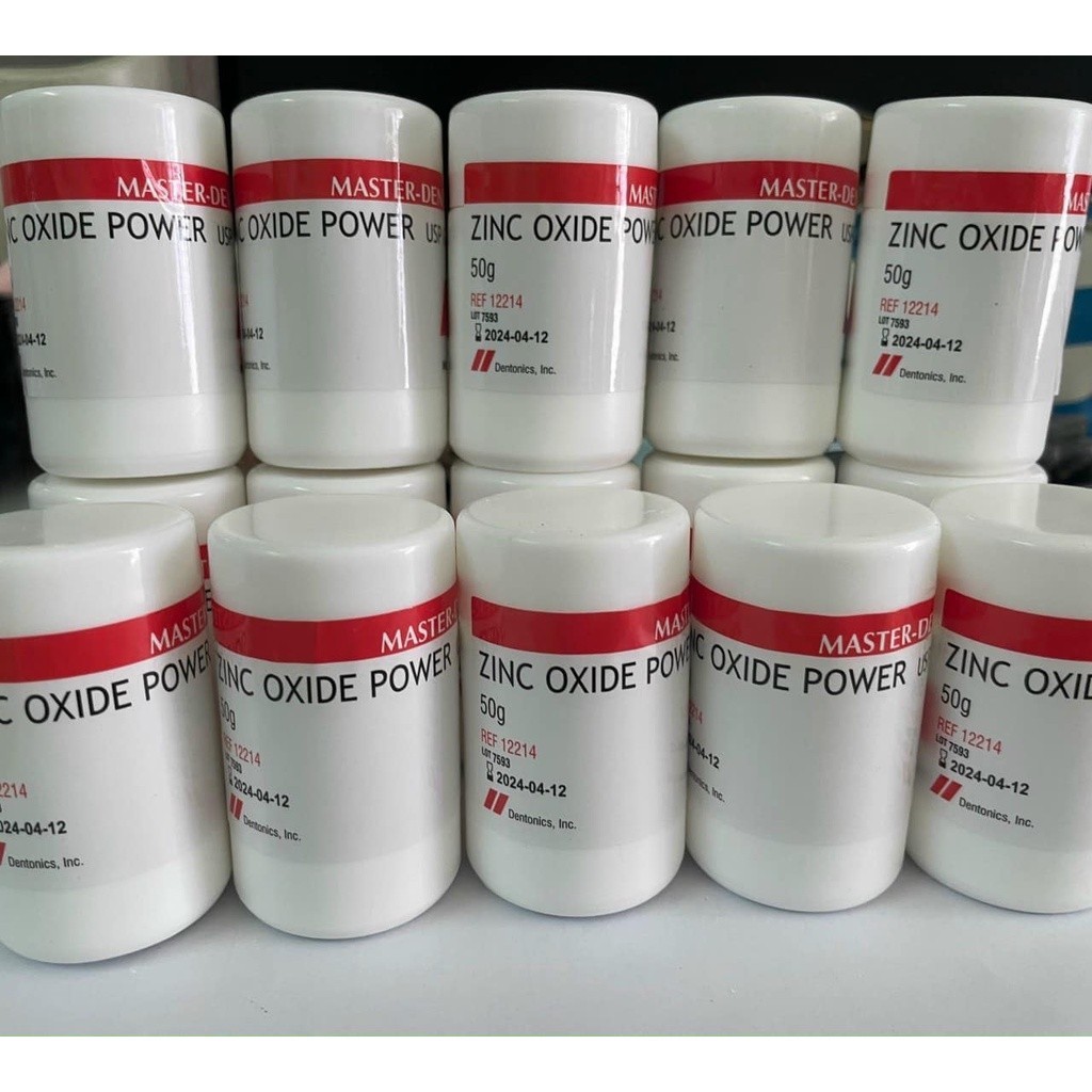 Bột zinc oxide kẽm Master Dent hộp 50g xuất xứ mỹ date 3/2026