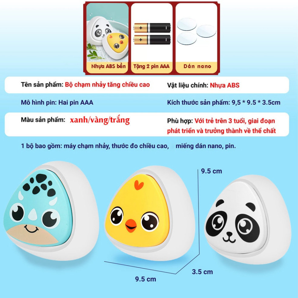 Bộ chuông chạm nhảy tăng chiều cao cho bé Happy Clapping 3y - Tặng kèm pin, thước