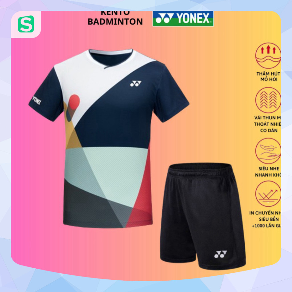 Xả Áo Cầu Lông, Quần Cầu Lông, Bộ Cầu Lông YONEX Nam Nữ, Vải Thoáng Khí STT453 - Mac shop