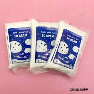 Tuyết nhân tạo siêu mịn 50 gram - Gói tuyết siêu mịn làm slime mây