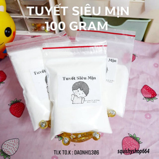 100g Tuyết siêu mịn làm slime hoặc làm slime mây siêu tơi/snow làm slime,tuyết nhân tạo