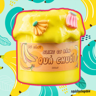 Lavis slime - slime cơ bản: quả chuối best seller an toàn cho trẻ em đầy đủ charm cốm
