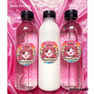 Keo sữa - keo trong - activator - nguyên liệu làm slime