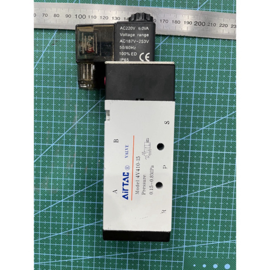 Van điện từ 5 cửa 4V410-15 Airtac