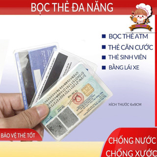 Vỏ bọc căn cước công dân CCCD - ATM trong suốt bảo vệ thẻ, chống xước,...