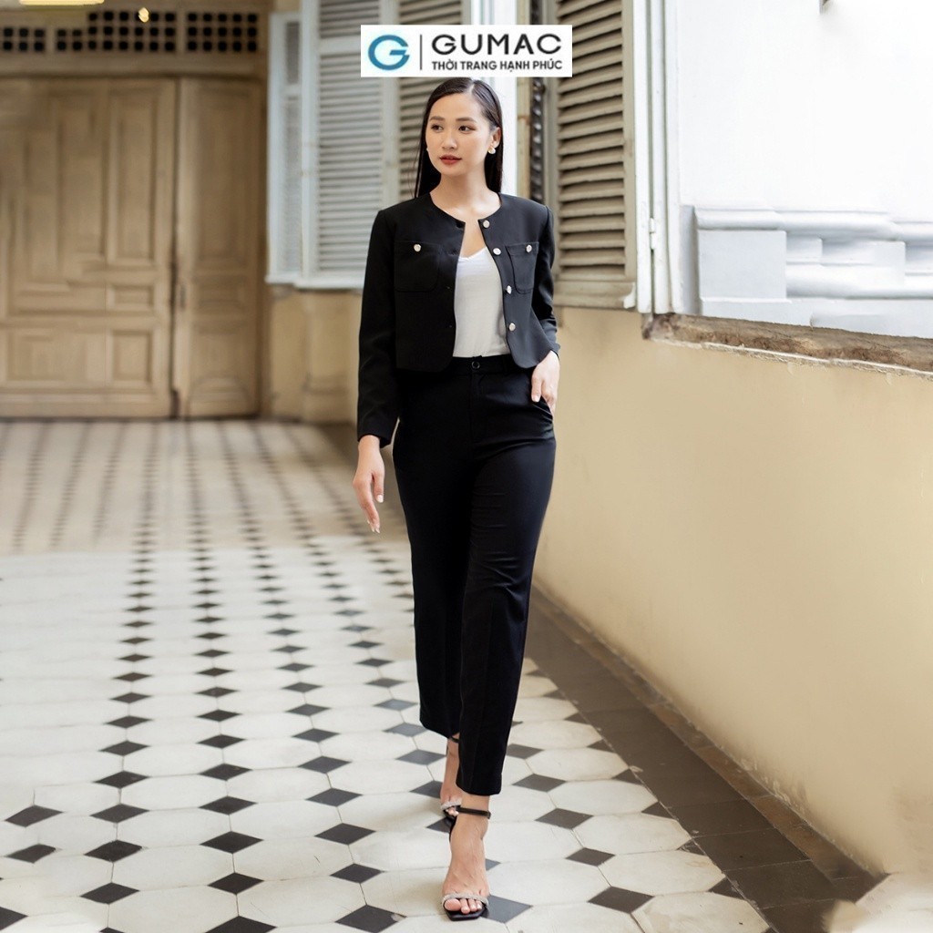 Quần tây ống đứng thời trang GUMAC QD07050
