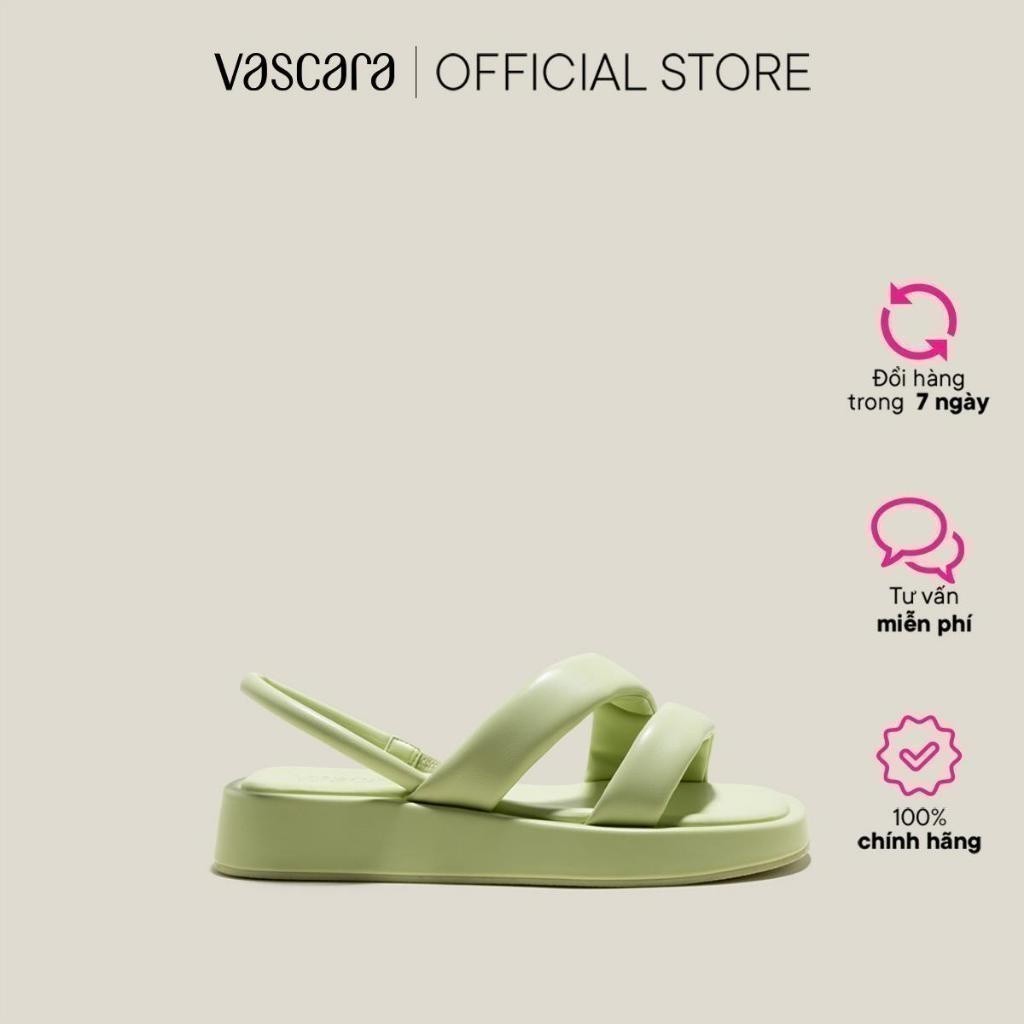 Vascara Giày Sandal Đế Chunky Nhấn Quai Phồng - SDK 0337