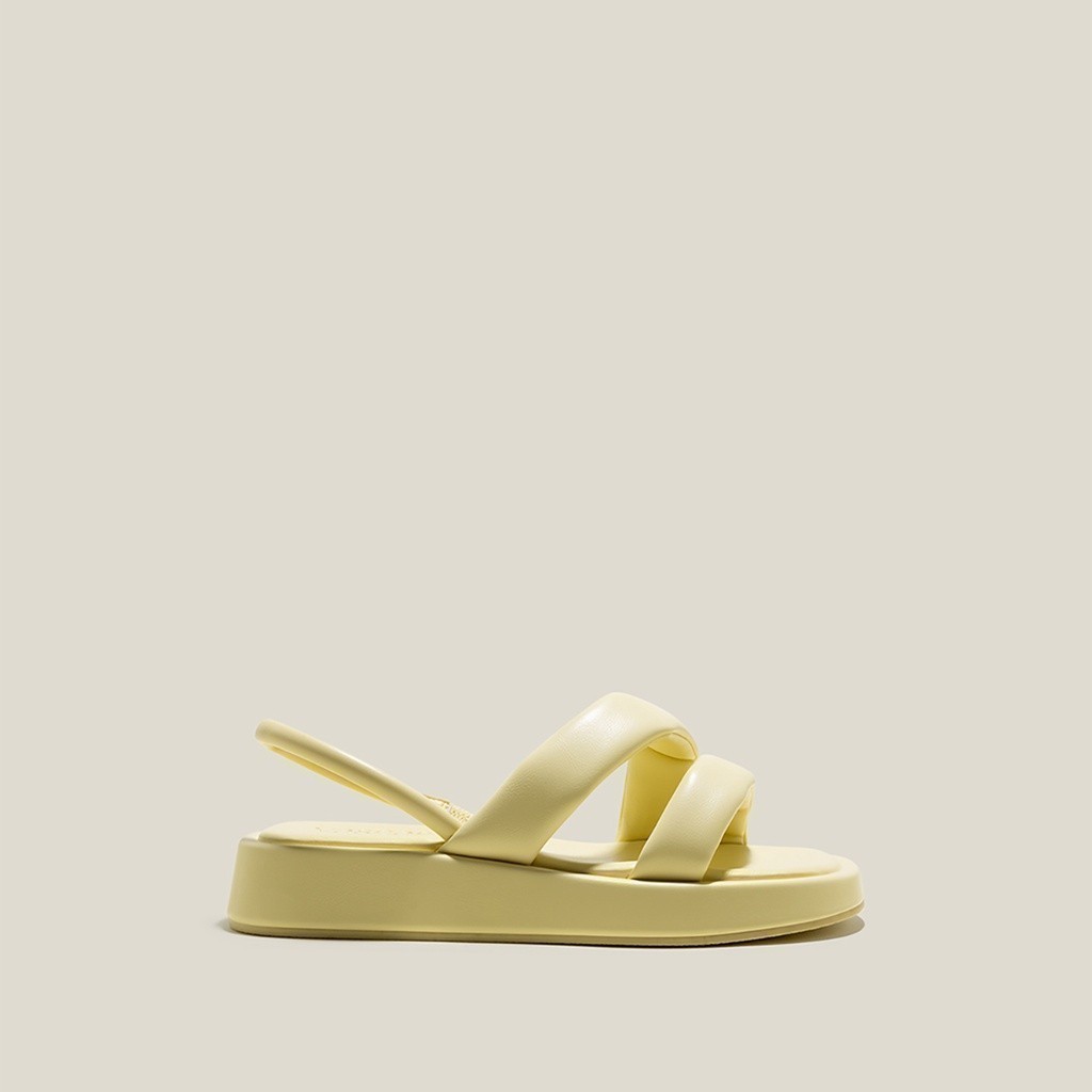 Vascara Giày Sandal Đế Chunky Nhấn Quai Phồng - SDK 0337