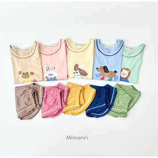 Peekapoo Mimonri Bộ cộc thun lạnh mềm mát hè cho bé trai gái