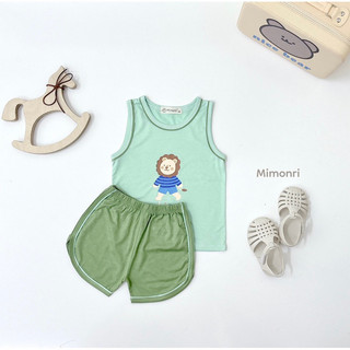 Peekapoo Mimonri Bộ cộc thun lạnh mềm mát hè cho bé trai gái