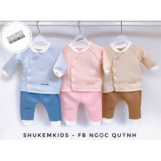 Bộ sơ sinh goodmama sợi tre mềm cho bé ( Size 0-6 tháng)
