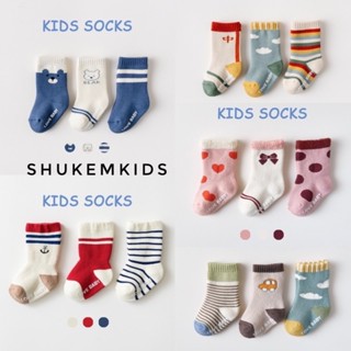   Loai 1 cao cấp  KIDS DOCK NEMO Set 3 Tất cho bé vớ cho bé loại dày len xù cao cổ chống trơn cực ấm từ 1-3 tuổi 