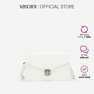 Vascara túi đeo chéo viền chỉ nổi vân da kỳ đà - sho 0194