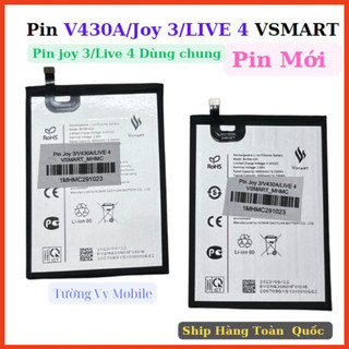 Pin vsmart joy 3,v430A ,live 4 ,mới,dùng để thay thế khi pin hỏng dùng để thay thế mới
