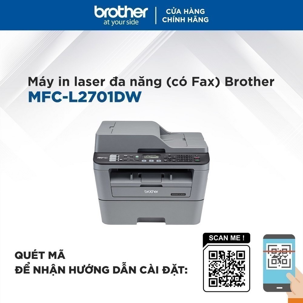 Máy in laser đa năng (có Fax) Brother MFC-L2701DW