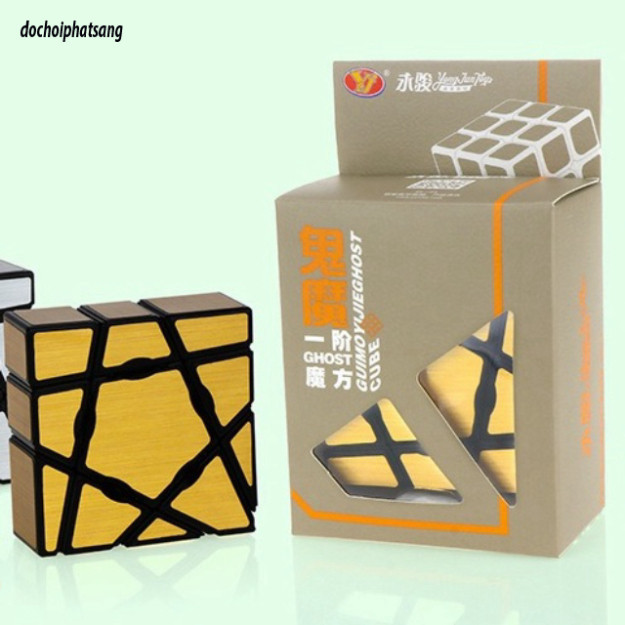 Rubik Biến Thể Rubik Ghost Mirror Cube YongJun 1x3x4 Khối Lập Phương Rubik Vàng Gold
