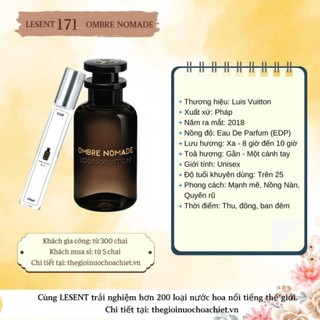 Nước hoa chiết Authentic LV Ombre Nomade 10ml