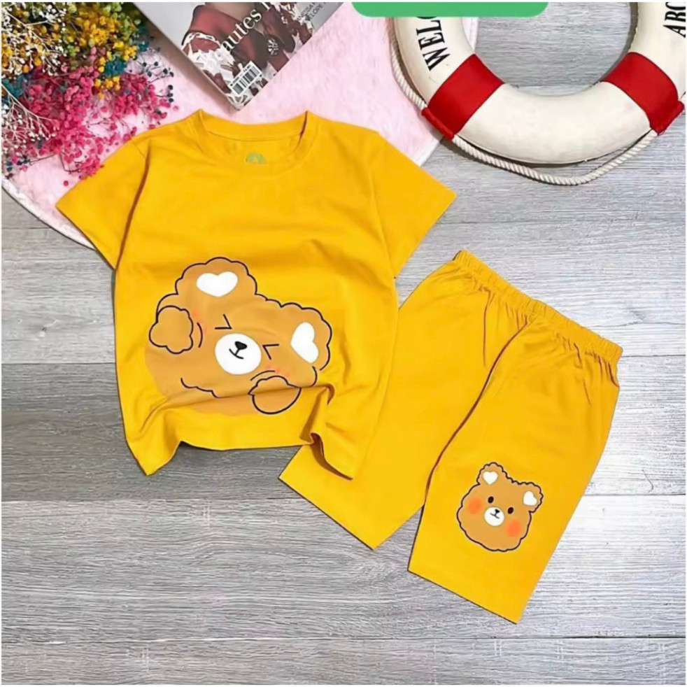 Đồ bé gái hình gấu mây cho bé gái siêu xinh cho bé 6-24kg.BGL41