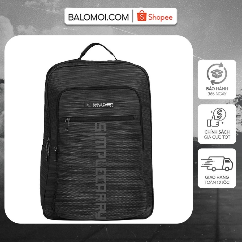 Ba lô laptop cao cấp 17 inch Simplecarry MK6 thiết kế 2 tầng độc đáo, rất nhiều ngăn rộng rãi - BALOMOI.COM