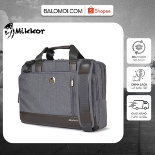 [CHÍNH HÃNG] Túi xách laptop Mikkor The Ralph Briefcase Grey thiết kế nhiều ngăn chứa đồ rộng rãi - BALOMOI.COM