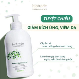 Lotion Body Kem Dưỡng Ẩm Toàn Thân Biotrade Keratolin Body Hydrating Lotion 8% Urea dưỡng ẩm chuyên sâu