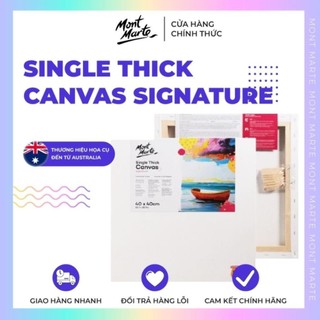 Khung Toan Canvas Mont Marte Cao Cấp Vẽ Màu Acrylic, Sơn Dầu (Size Lớn)