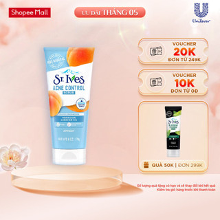Sữa rửa mặt tẩy tế bào chết ngừa mụn St.Ives chiết xuất Trái Mơ 170g